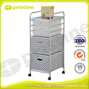 Alta calidad <span class=keywords><strong>2</strong></span> Cajones de Tela 3 cajones De Plástico Cajón de Almacenamiento de Carros - Product Image 4