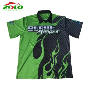 Camisetas de equipo de carreras de motos de sublimación personalizada - Product Image 1