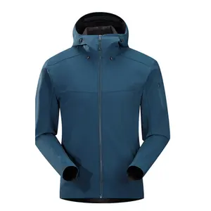 94% Polyester 6%spandex Mens Winter Outdoor Breathable Windproof Waterproof 10000mm Softshell Jacket For Hood