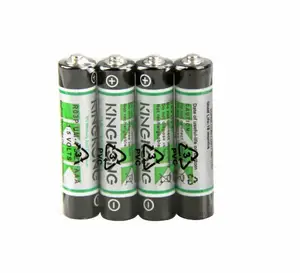 Kingkong Merk Zink-Mangaan Primaire Batterij 3a R03 1.5V UM-4 Zink Carbon Speelgoed Consumentenelektronica Cilindrisch