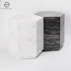 Elegant Carrara <strong>Marble</strong> <strong>Bedside</strong> <strong>Table</strong> or Side <strong>Table</strong> for Hone Decor - Product Image 6