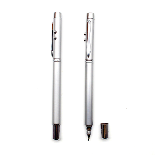 Retractable Antenna Laser Pointer Pen With Stylus Metal Ballpoint Pen