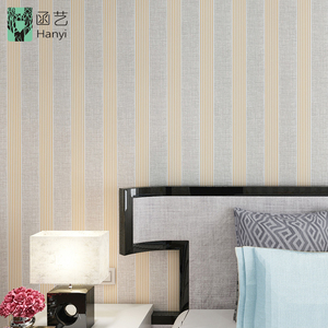 Carta da Parati in Vinile con Motivo a Righe Mediterranee, Adesivo Murale 3D <span class=keywords><strong>per</strong></span> Soggiorno - Product Image 6