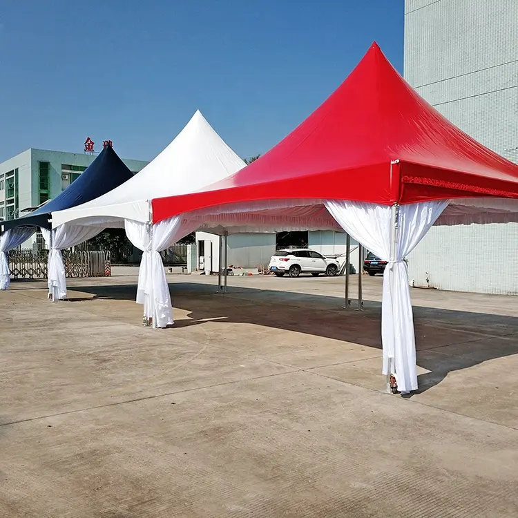 Kabel Aluminium Lintas Puncak Tinggi, Tenda Bingkai untuk Acara Pesta Luar Ruangan Gaya Ghana 20 Kaki