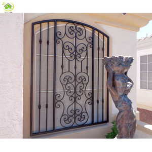 Thanh Cửa Sổ Rèn Thiết Kế Kiểu Lò Nướng Cửa Sổ Bằng Sắt An Ninh Hiện Đại Đơn Giản - Product Image 1