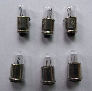 T1 3/4 बौना निकला हुआ किनारा/बौना अंडाकार 28V40mA T6X16.5mm मिनी साधन सूचक बल्ब - Product Image 3
