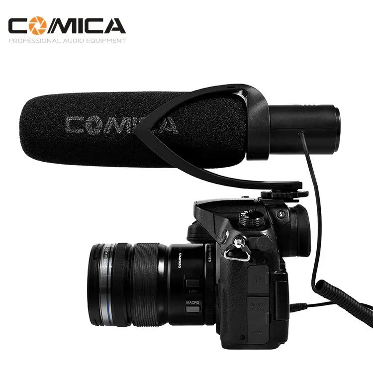 CVM-V30 การถ่ายภาพสัมภาษณ์ Shotgun MIC ไมโครโฟนสำหรับกล้อง DSLR สีแดง/สีดำ