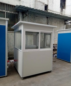 Cabines de sécurité en acier coloré, cabines sanitaires, designs de gardes de sécurité pour toilettes préfabriquées en plein air, kiosque portable - Product Image 3
