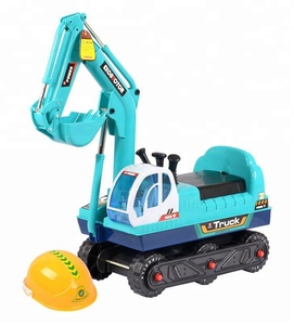 Auto a Pedali di Alta Qualità <span class=keywords><strong>per</strong></span> Bambini, Giocattolo Elettrico Mini Trattore, Escavatore Cavalcabile con Casco - Product Image 4