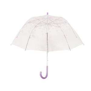 Personnalisé <span class=keywords><strong>parapluie</strong></span> droit pas cher mode femmes transparent <span class=keywords><strong>parapluie</strong></span> avec impression de logo - Product Image 2
