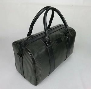 จัดส่งฟรีปริมาณขนาดเล็กสีดำหรูหรา100% จริงคาร์บอนไฟเบอร์กระเป๋าเดินทางด้วยหนังแท้ - Product Image 2