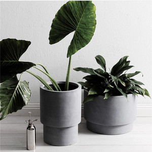 Stampi per vasi <span class=keywords><strong>da</strong></span> <span class=keywords><strong>giardino</strong></span> <span class=keywords><strong>in</strong></span> <span class=keywords><strong>cemento</strong></span> naturale scanalato corteccia/vaso <span class=keywords><strong>in</strong></span> <span class=keywords><strong>cemento</strong></span> per interni per piante succulente - Product Image 3