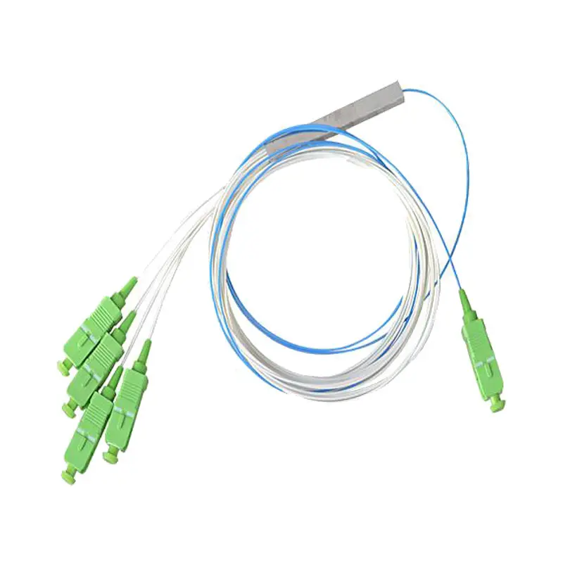 1x2 1x4 1x8 1x16 1X32 1X64 plc splitter 900um steel tube type fiber optic fbt copuler splitter