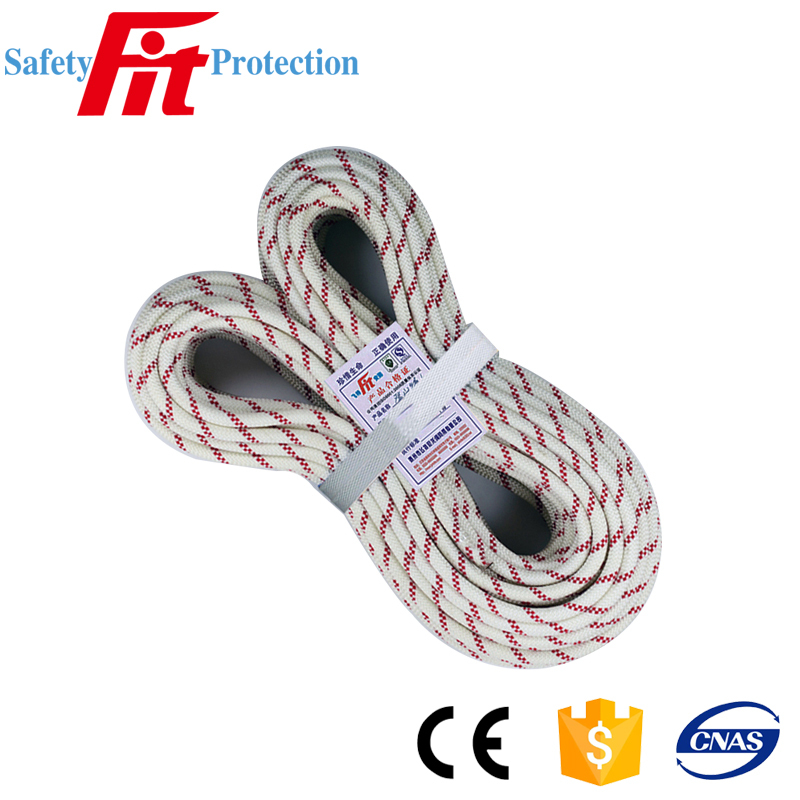Plein air polyester double tresse corde d'escalade