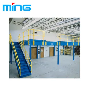 Steel Platform Industrial Warehouse Storage Pipe Rack Mezzanine Floor System