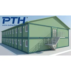 Fast Construction Light Steel Double C Structure Modular Prefab Houses