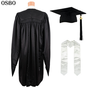 Fábrica <span class=keywords><strong>de</strong></span> venta directa moda maestro adulto graduación <span class=keywords><strong>batas</strong></span>, graduación soltero vestido, vestido académico - Product Image 4