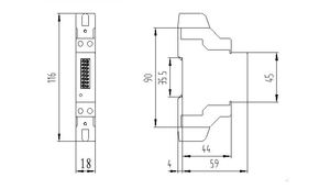 <span class=keywords><strong>Compteur</strong></span> <span class=keywords><strong>d</strong></span>'<span class=keywords><strong>énergie</strong></span> électrique <span class=keywords><strong>modulaire</strong></span> sur rail DIN <span class=keywords><strong>monophasé</strong></span> à bas prix de fabrication - Product Image 6
