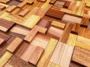 Gạch Lát Sàn 300X300Mm Sàn Gỗ Khảm Hình Tàu Cũ - Product Image 2