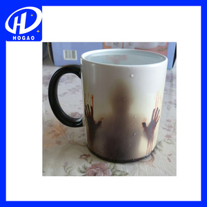 <span class=keywords><strong>The</strong></span> walking dead benutzerdefinierte keramik farbwechsel kaffeetasse magische schwarze wärmeempfindlichen - Product Image 2