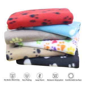Couvertures molletonnées pour chiens et chats, tapis de sommeil pour animaux de compagnie, couverture de lit avec imprimé patte, couverture douce et chaude pour animaux de compagnie, Offre Spéciale - Product Image 2