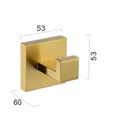 Crochet de <span class=keywords><strong>radiateur</strong></span> de <span class=keywords><strong>serviette</strong></span> de salle de bain en or brossé Crochet pour peignoir de douche - Product Image 2