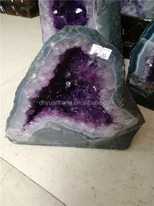 Fengshui geodos naturais de decoração, ametista de cristal de quartzo para venda
