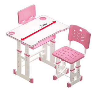 Weelin rosa azul plegable niños escritorio mesa de estudio para los niños de los estudiantes - Product Image 1