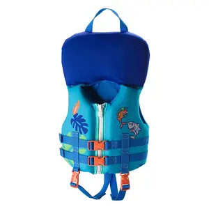 Wholesale Indonesia children solar life jacket swimming vest trainer neoprene kids life jacket