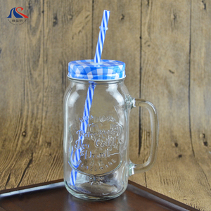 Vasos <span class=keywords><strong>de</strong></span> <span class=keywords><strong>Vidrio</strong></span> Mason <span class=keywords><strong>de</strong></span> 25 Onzas con Grabado Impecable para Smoothies, Bebidas Frías y Calientes, Aptos para Bares y KTV - Product Image 3