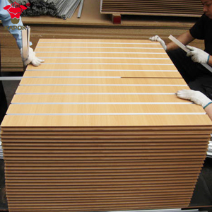 Kapok Panel 15ミリメートル、16ミリメートル、18ミリメートル25ミリメートルmdfメラミンスロットボード使用slatwallパネル - Product Image 6