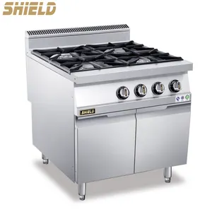 kachel Amerikaanse Suppliers-Kwaliteitsgarantie Professionele 4 Brander Gas Voedsel Fornuis Machines Met Oven Serie Kachel