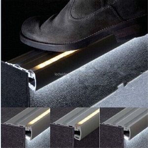 Tuyến tính Cầu Thang Anodized Nhôm Đùn Dẫn Hồ Sơ Với PC Khuếch Tán Cho Theatre và Điện Ảnh Nhà Ở bước <span class=keywords><strong>Led</strong></span> Dải Ánh Sáng - Product Image 6