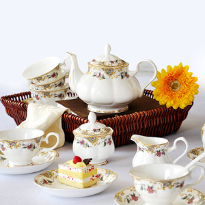 Antico 240ml bulk china tea coffee Bone china <span class=keywords><strong>tazze</strong></span> e piattino per set regalo per feste - Product Image 5