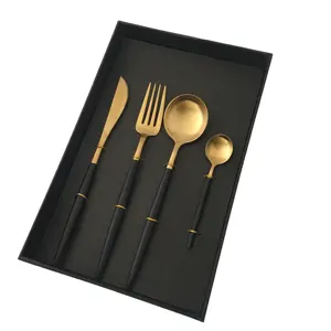 Wedding Cutlery Heavy Thickened Stainless Steel 18/10 Flatware Wedding Gift High Quality Stainless Steel 304 Cutlery Set