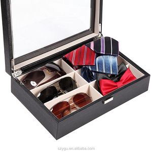 Boîte de rangement pour lunettes de soleil en cuir tendance - Product Image 6