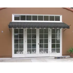 Diy Kualitas Tinggi Kerai Balkon Kanopi Manual Tenda Atap