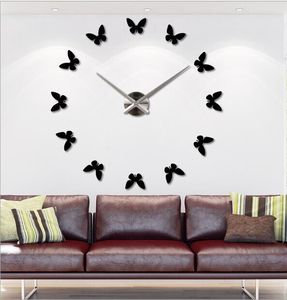 Adesivo Acrilico 3D Grande a Forma di Farfalla per Orologio <span class=keywords><strong>da</strong></span> <span class=keywords><strong>Parete</strong></span> Artistico per Casa e Ufficio - Product Image 2