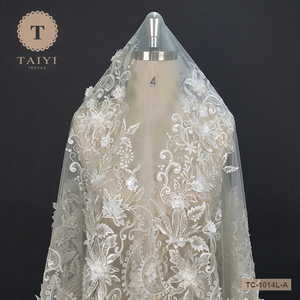 TAIYI Thiết Kế Độc Đáo Đính Cườm Ren Vải Trang Trí - Product Image 2