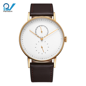 Orologio di Moda Bauhaus Charm con Movimento Miyota, Vetro Zaffiro Curvo, Cassa in Acciaio Inossidabile Dorato Lucido, Cinturino in Gomma/Nylon <span class=keywords><strong>Italiano</strong></span> - Product Image 1