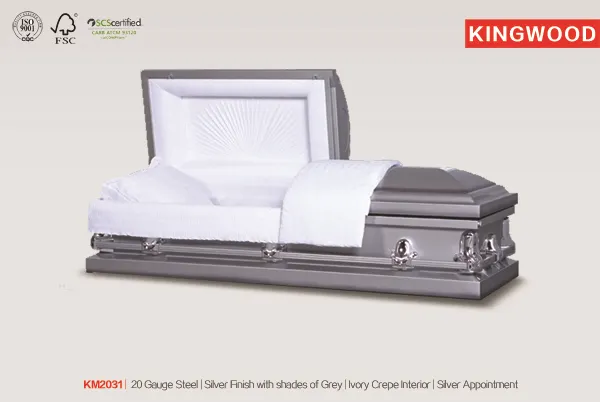 KM2031 golden king plus coffins and caskets metal