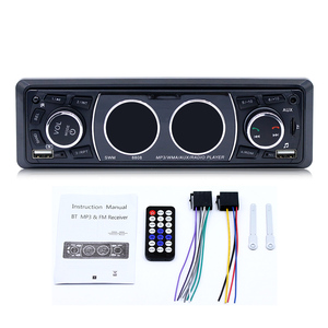 プライベートツーリング1 DinカーステレオMp3プレーヤーISOUSB AUX in Dash with BT FM SD USBAUXリモートコントロールダッシュボード2年BESTREE - Product Image 4