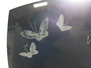 Pierres précieuses blanches et noires, Style européen et américain, montage en pierre à bascule avec papillon - Product Image 6