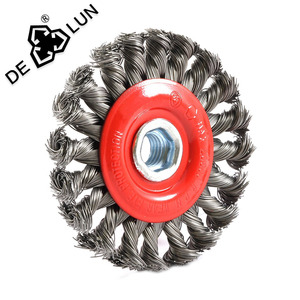 Spazzola a Filo Intrecciato in <span class=keywords><strong>Acciaio</strong></span> <span class=keywords><strong>Inox</strong></span> di Grado Industriale da 5 Pollici per Pulizia di Alta Qualità - Product Image 3