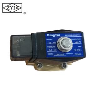 2W-Serie 2-Wege AC 220V 12V 24V DC Edelstahl Messing 1" 1/2" <span class=keywords><strong>Pilot</strong></span> Hochtemperatur Elektrisches Wasser-Magnetventil - Product Image 6