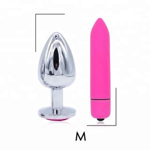 Da donna erotico anale Plug Dildo perline Sex Toy vaginale massaggiatore in metallo Plug proiettile vibratore - Product Image 6