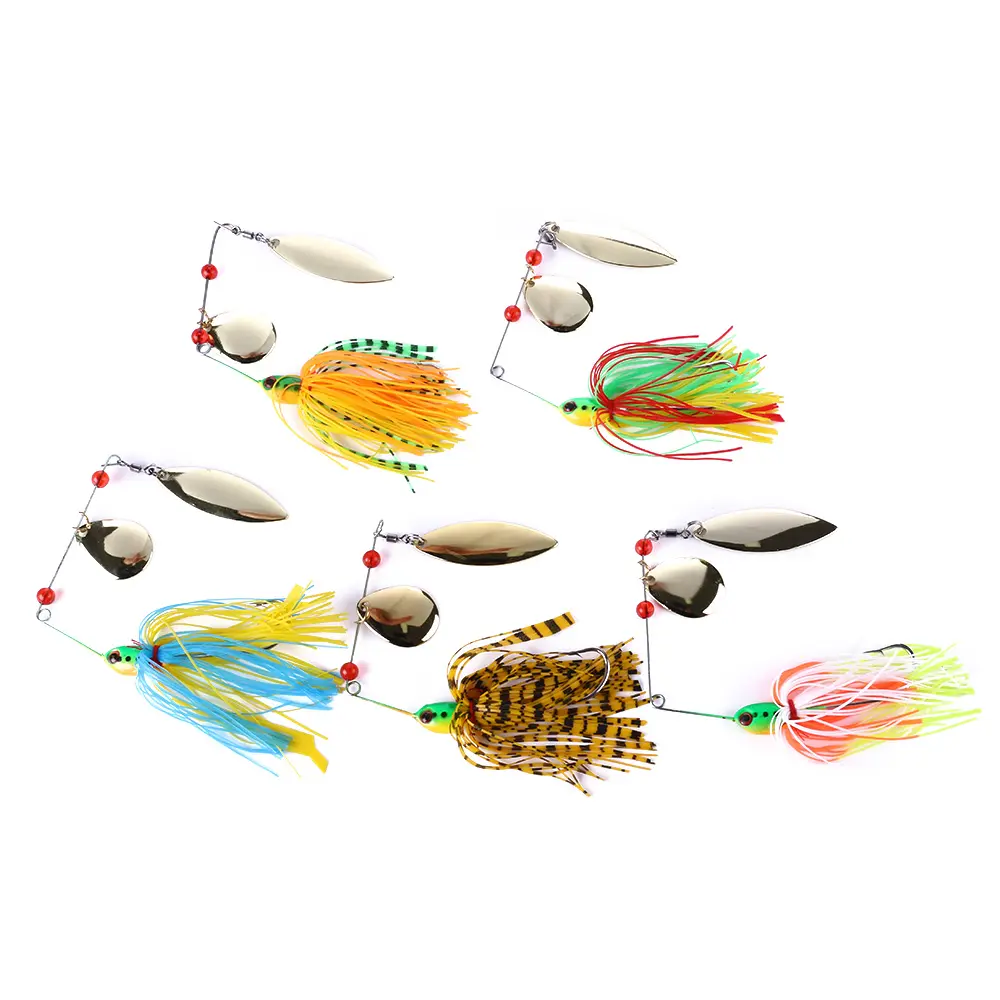 Jig Fishing Lures 14.8g 16.3g 17g 19.5g 20.5Gg Metal Spoon Spinner Bait Fishing Equipment for Wholesale Bass Buzzbait