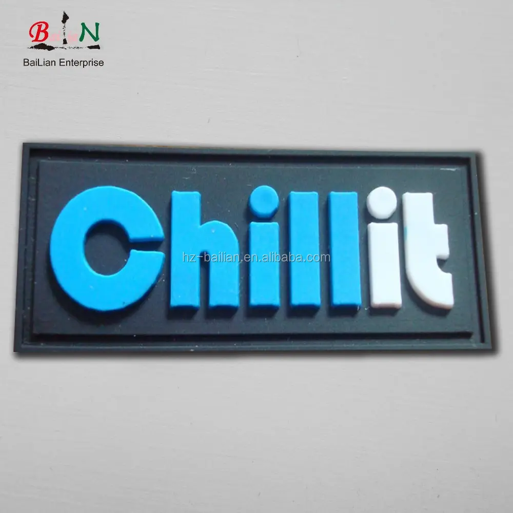 Custom Clothing Rubber / Silicon Heat Transfer Label
