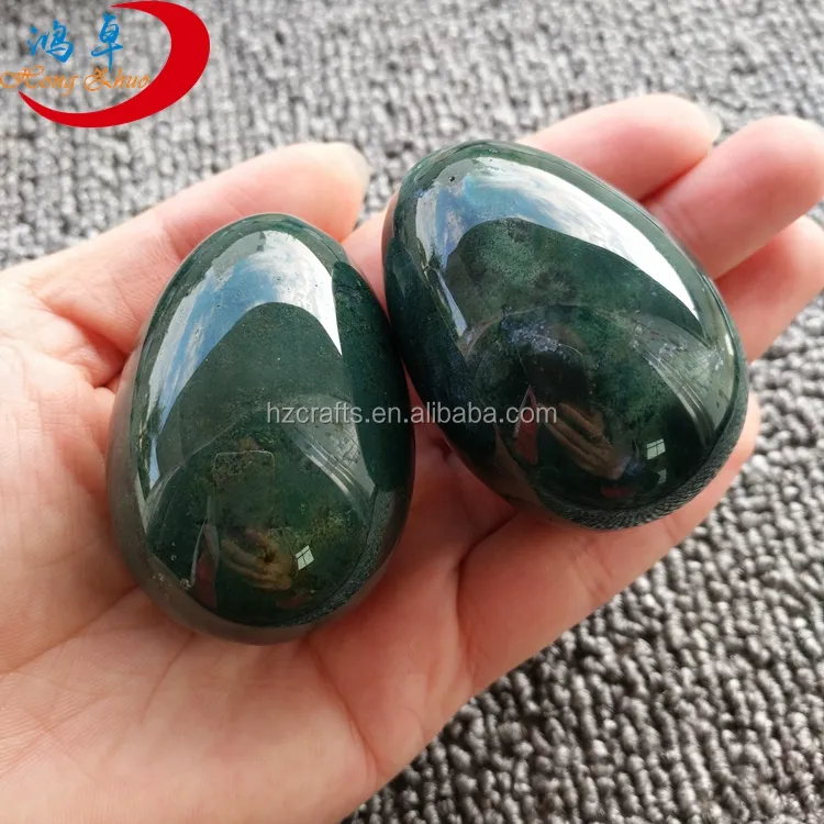 Edelsteen rock stone quartz crystal gesneden marmeren eieren yoni jade ei