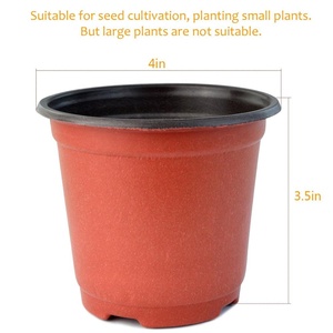 Macetas de Plástico PP de Dos Tonos, Estilo Rústico, Ligeras y Duraderas, de 9-24 cm, Versátiles para Decoración del Hogar y Jardín, para Cultivar Flores - Product Image 5